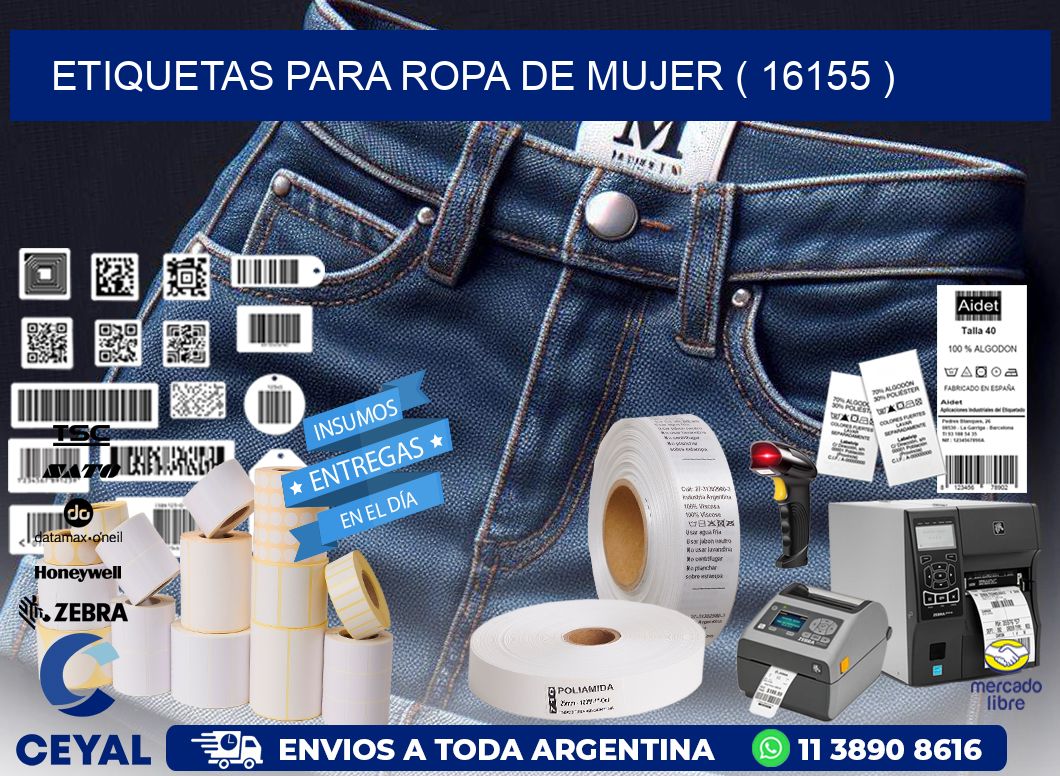 etiquetas para ropa de mujer ( 16155 )