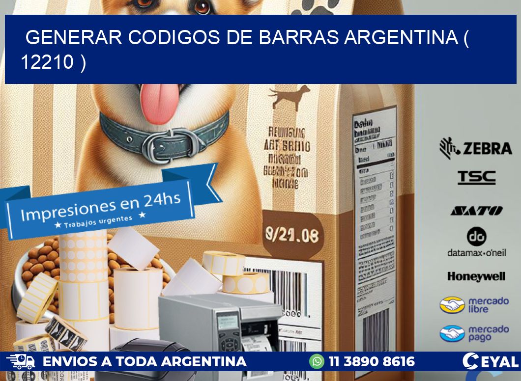 generar codigos de barras argentina ( 12210 )