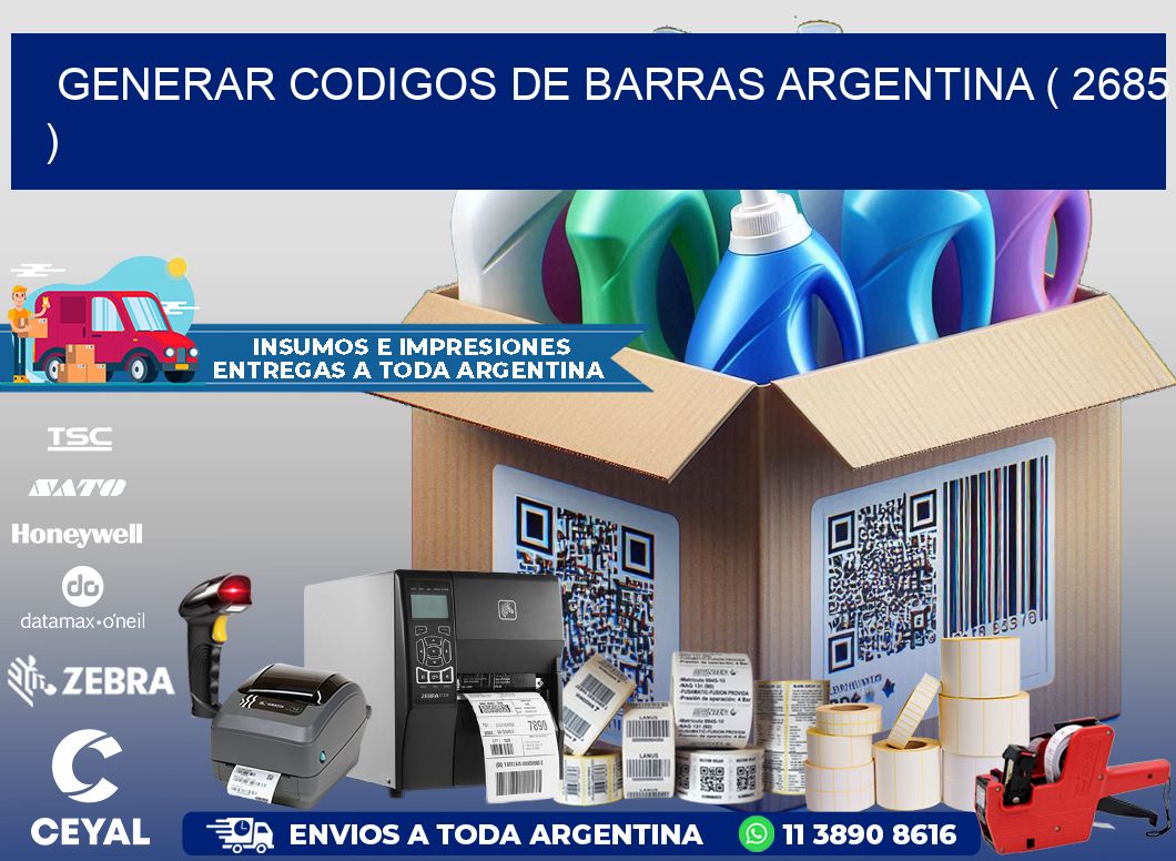 generar codigos de barras argentina ( 2685 )