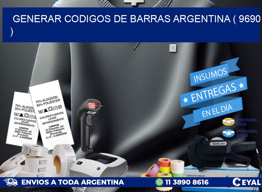 generar codigos de barras argentina ( 9690 )