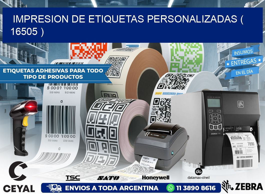 impresion de etiquetas personalizadas ( 16505 )