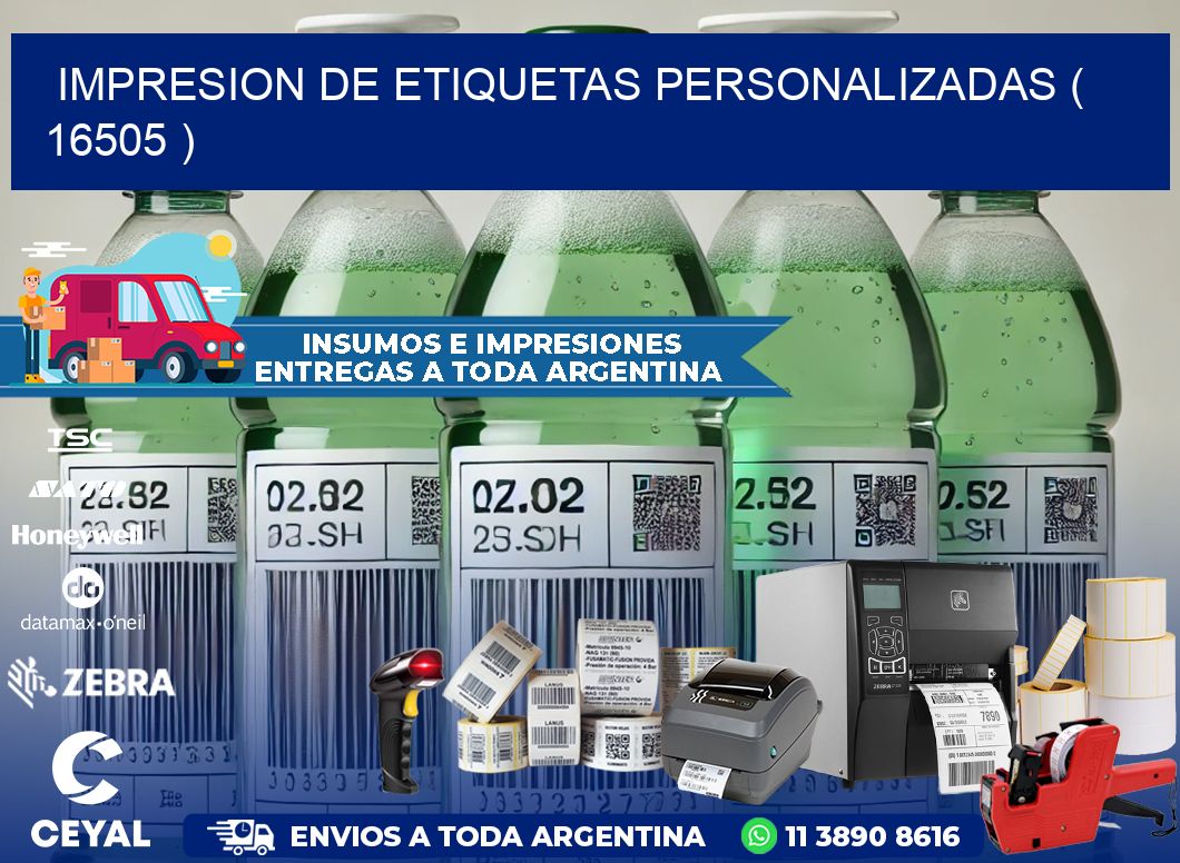 impresion de etiquetas personalizadas ( 16505 )