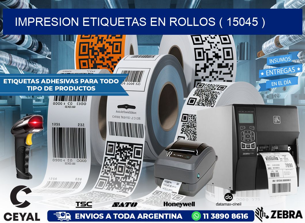 impresion etiquetas en rollos ( 15045 )
