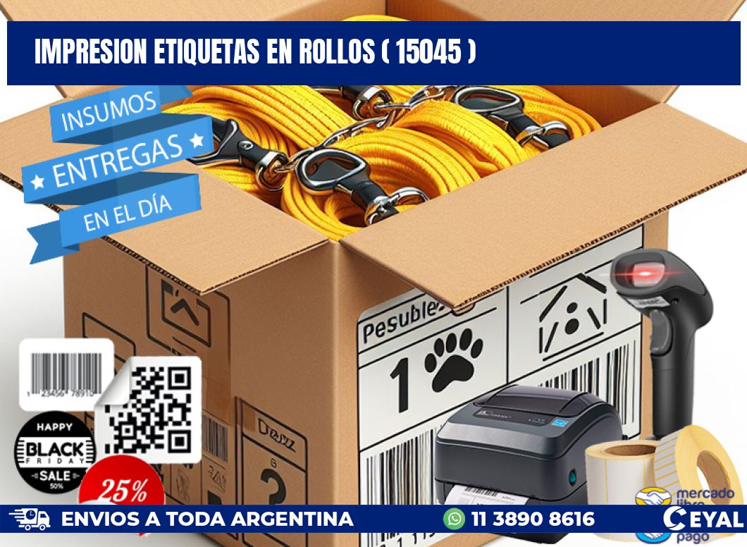 impresion etiquetas en rollos ( 15045 )