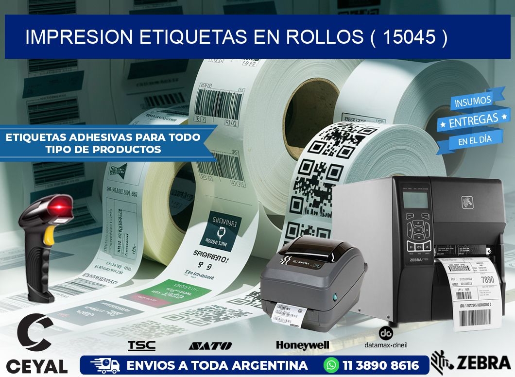 impresion etiquetas en rollos ( 15045 )