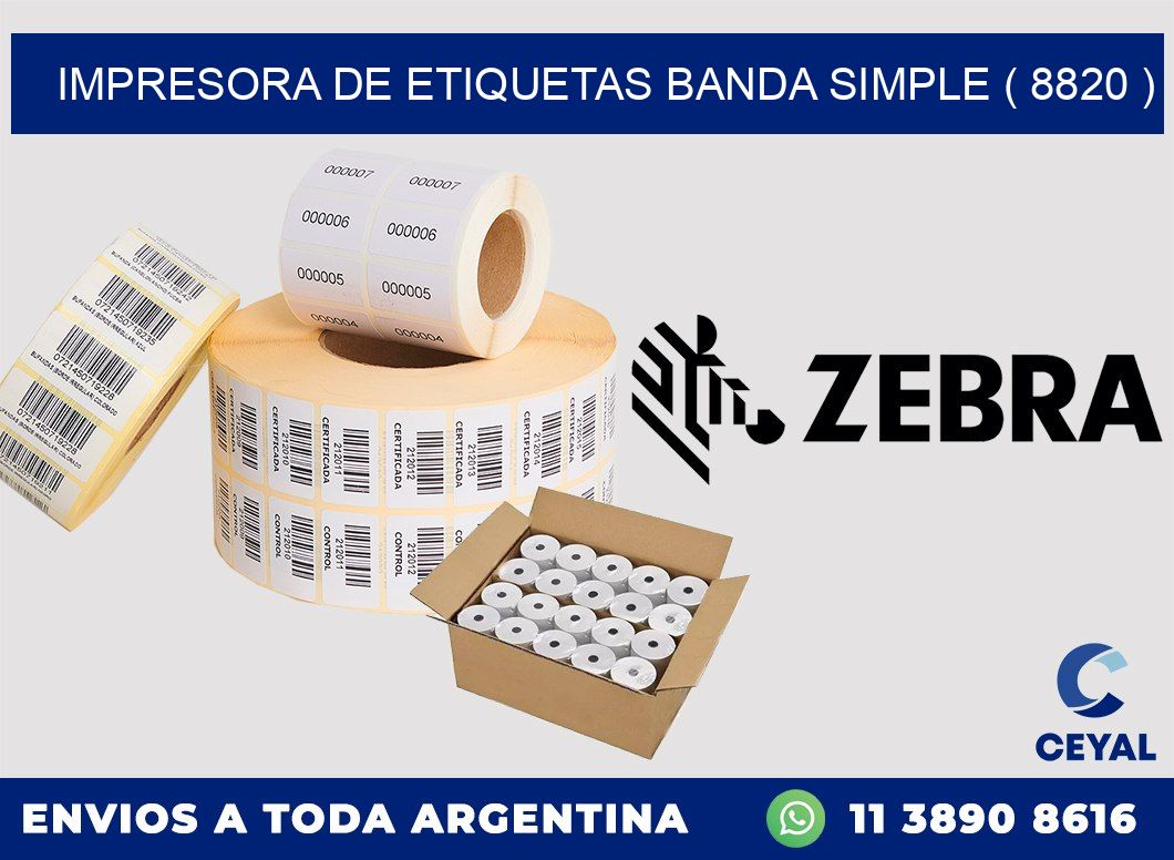 impresora de etiquetas banda simple ( 8820 )
