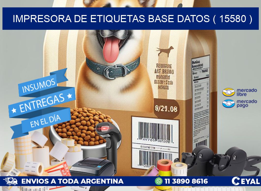 impresora de etiquetas base datos ( 15580 )