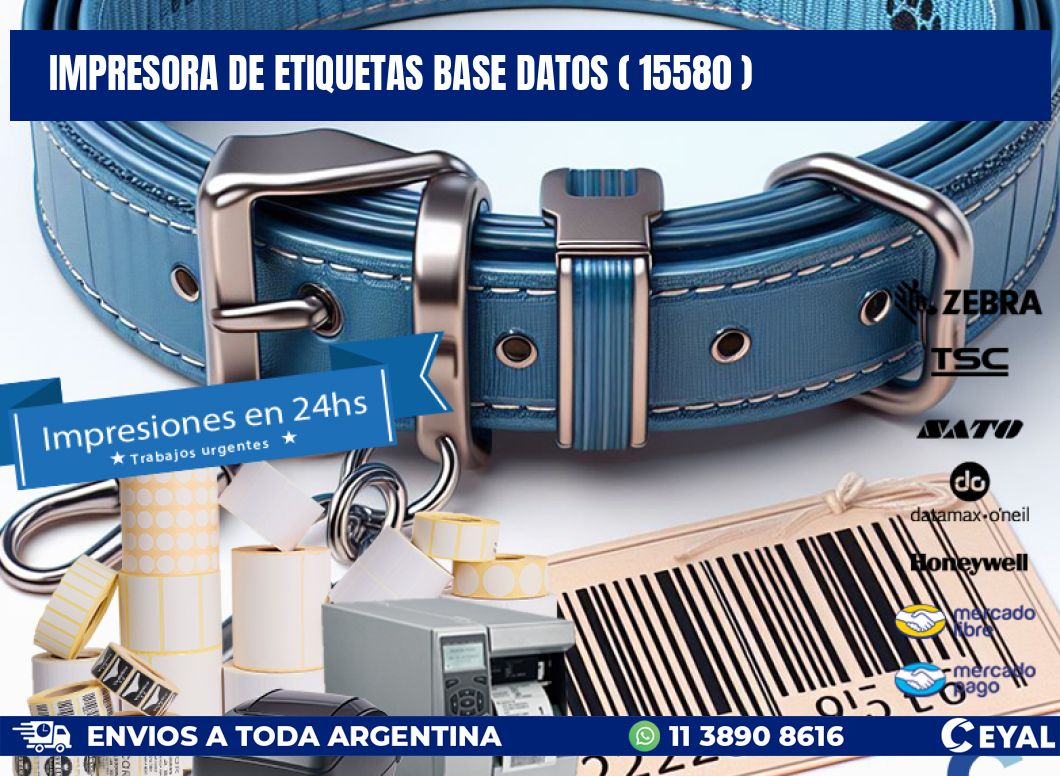 impresora de etiquetas base datos ( 15580 )