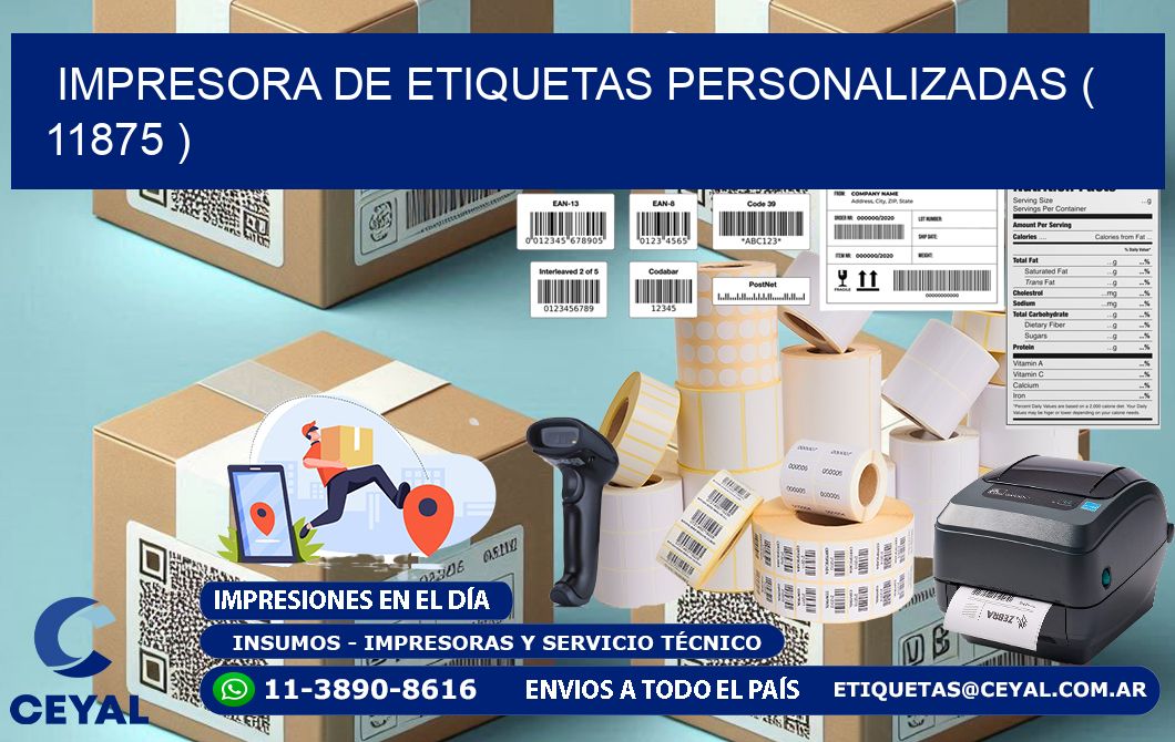 impresora de etiquetas personalizadas ( 11875 )
