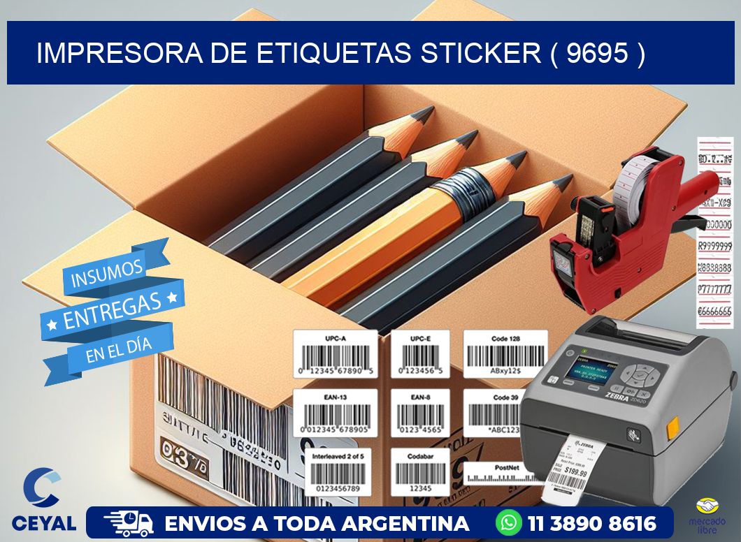impresora de etiquetas sticker ( 9695 )