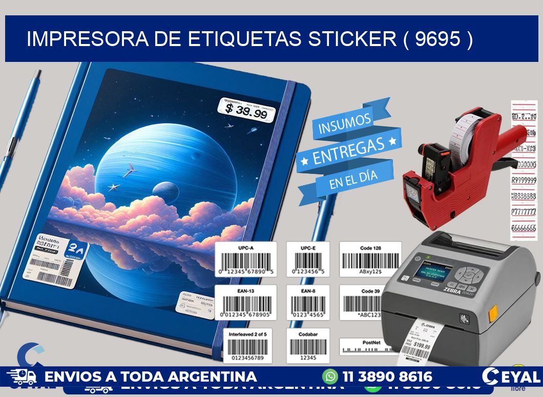 impresora de etiquetas sticker ( 9695 )