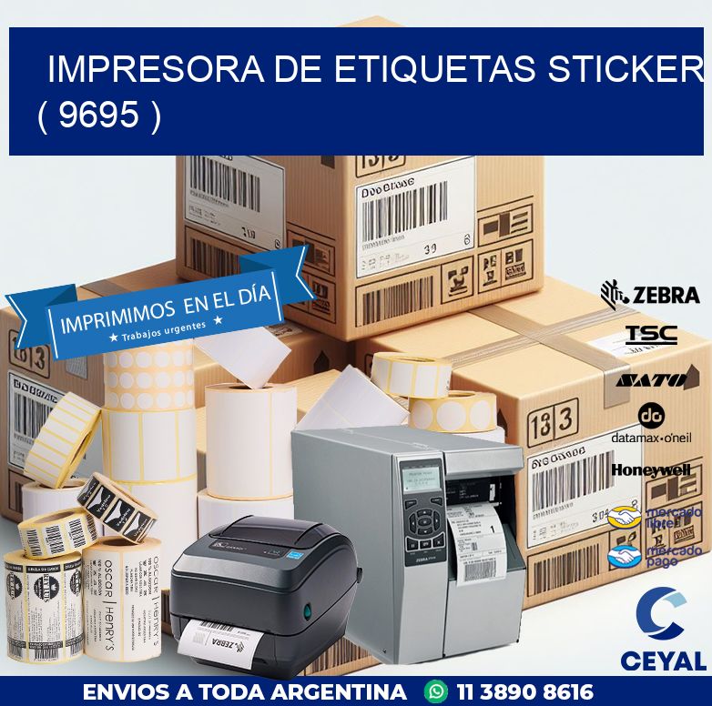 impresora de etiquetas sticker ( 9695 )