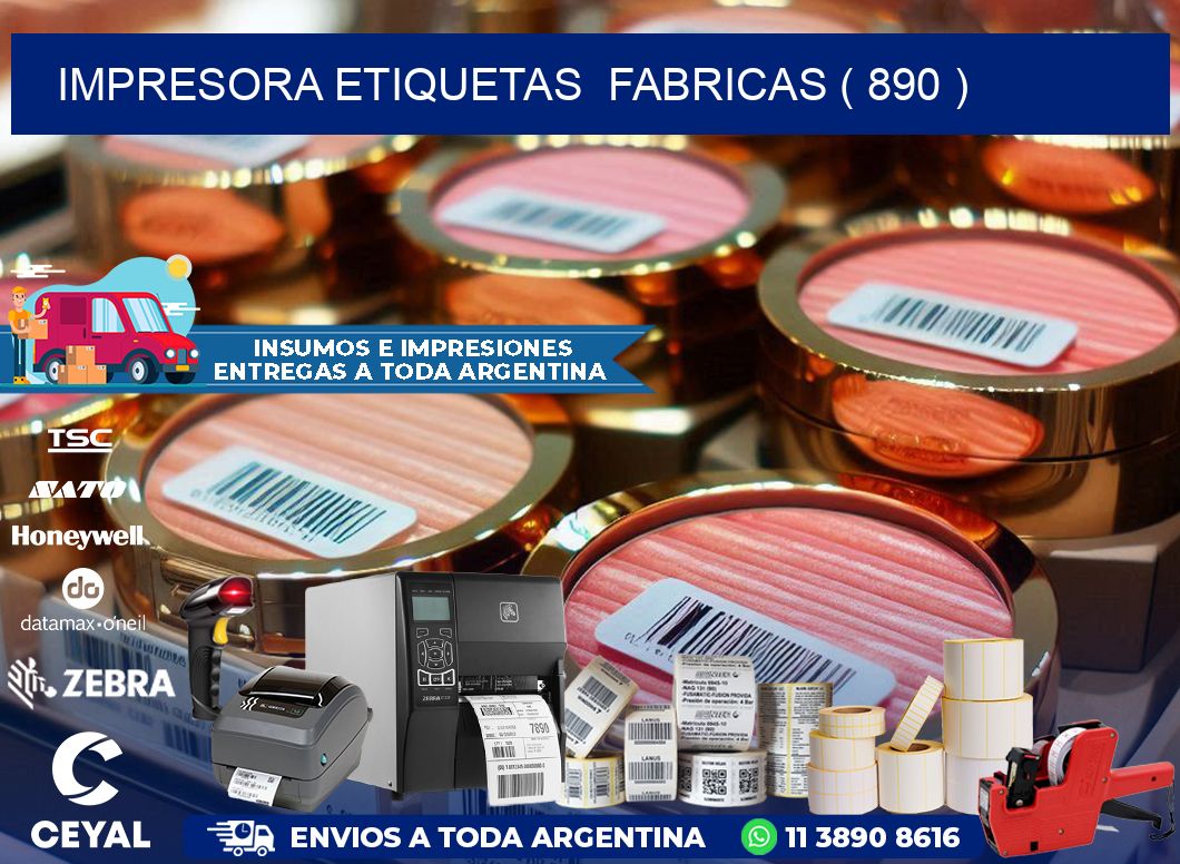 impresora etiquetas  fabricas ( 890 )