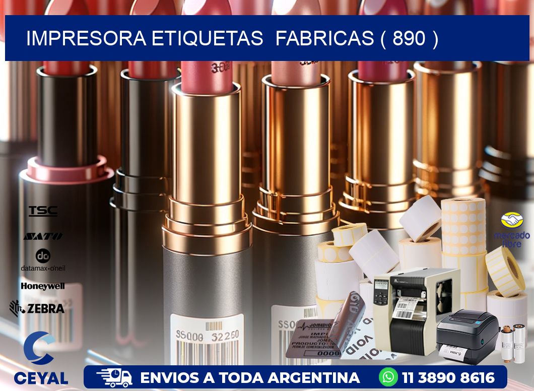 impresora etiquetas  fabricas ( 890 )