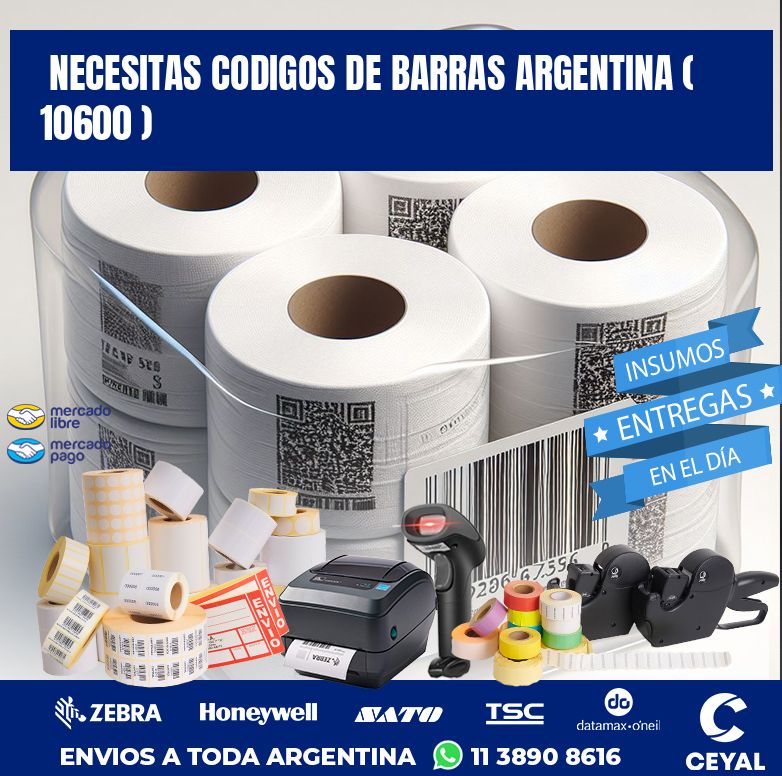 necesitas codigos de barras argentina ( 10600 )