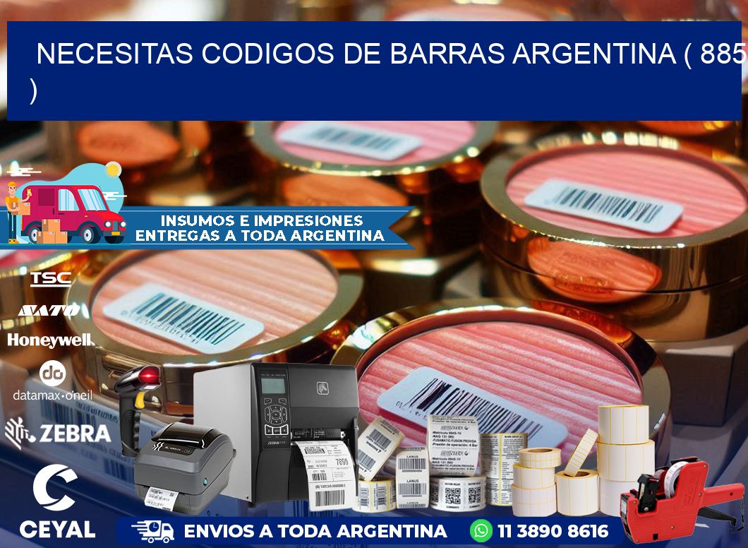 necesitas codigos de barras argentina ( 885 )