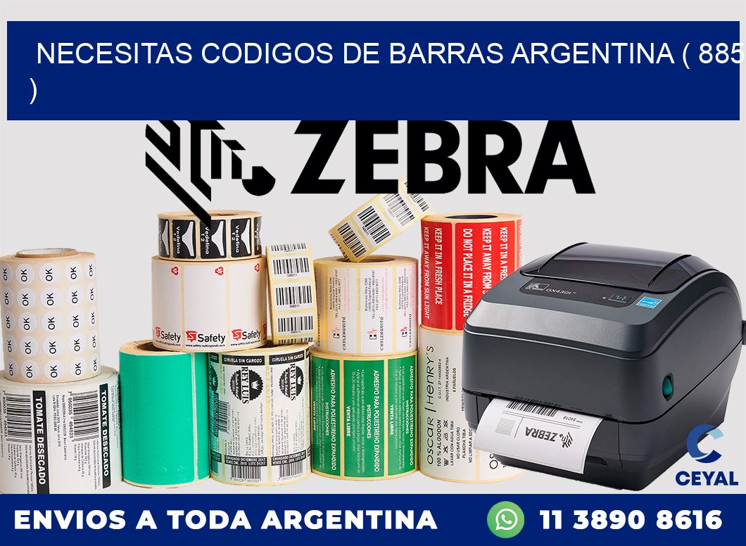 necesitas codigos de barras argentina ( 885 )