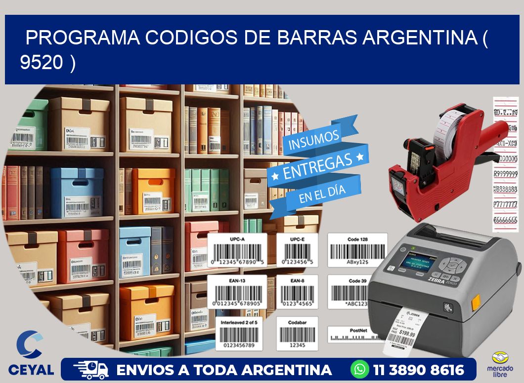 programa codigos de barras argentina ( 9520 )