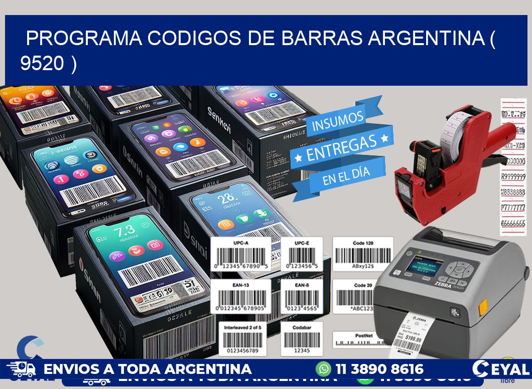 programa codigos de barras argentina ( 9520 )