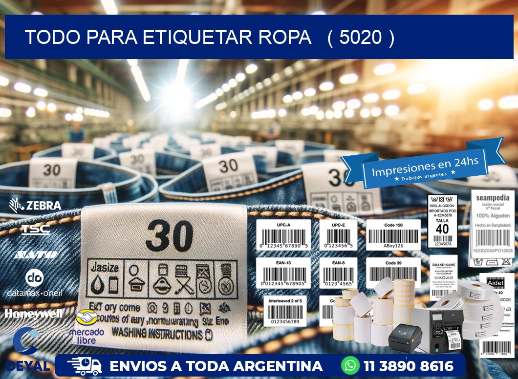 todo para etiquetar ropa   ( 5020 )
