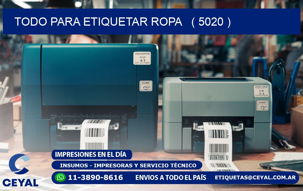 todo para etiquetar ropa   ( 5020 )