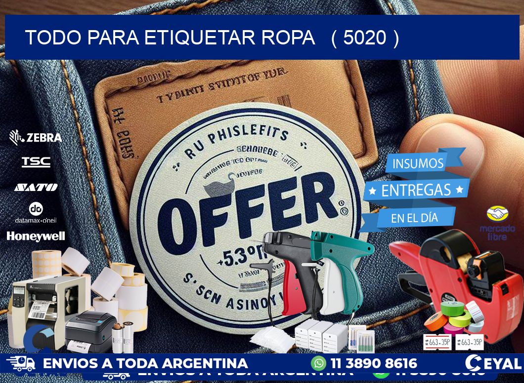 todo para etiquetar ropa   ( 5020 )