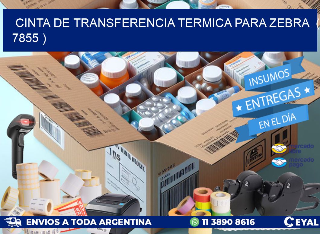 CINTA DE TRANSFERENCIA TERMICA PARA ZEBRA  ( 7855 )
