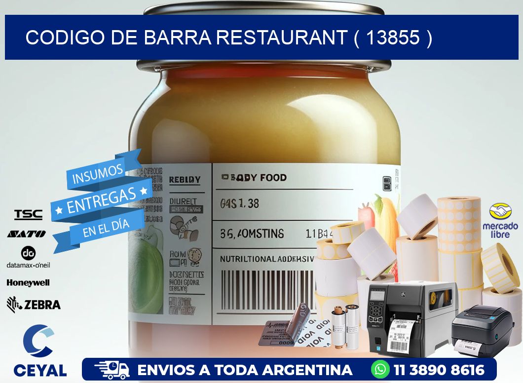 CODIGO DE BARRA RESTAURANT ( 13855 )