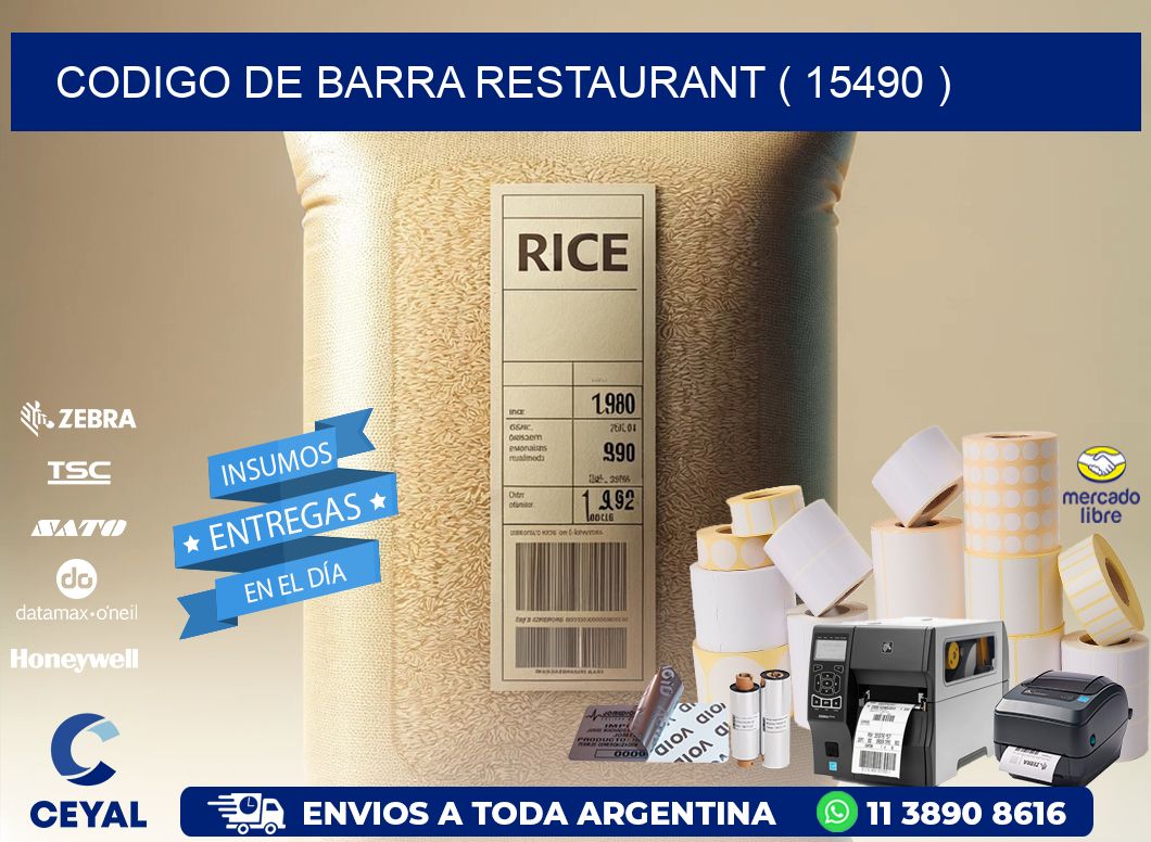 CODIGO DE BARRA RESTAURANT ( 15490 )