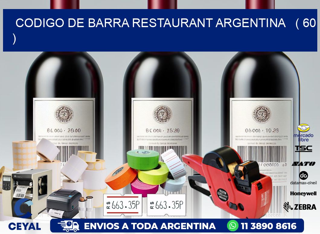 CODIGO DE BARRA RESTAURANT ARGENTINA   ( 60 )