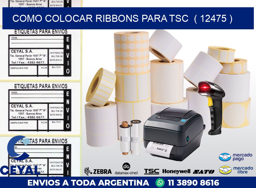 COMO COLOCAR RIBBONS PARA TSC  ( 12475 )