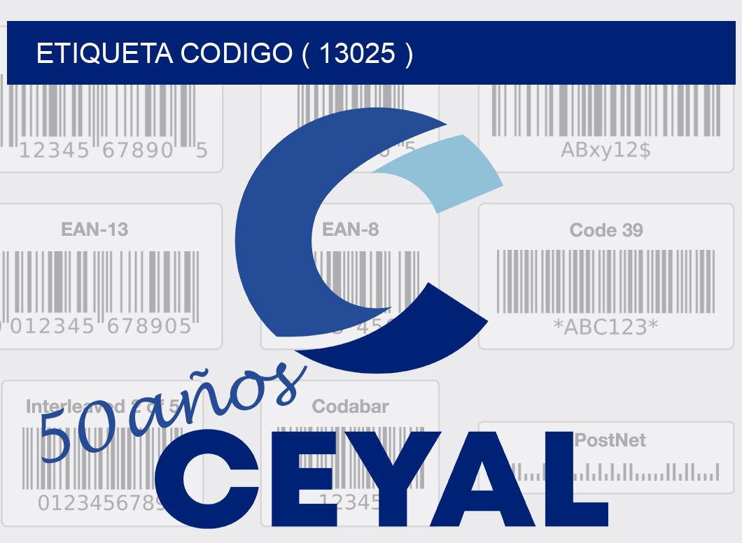 ETIQUETA CODIGO ( 13025 )