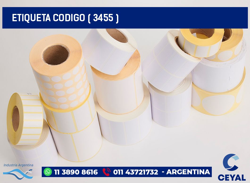 ETIQUETA CODIGO ( 3455 )