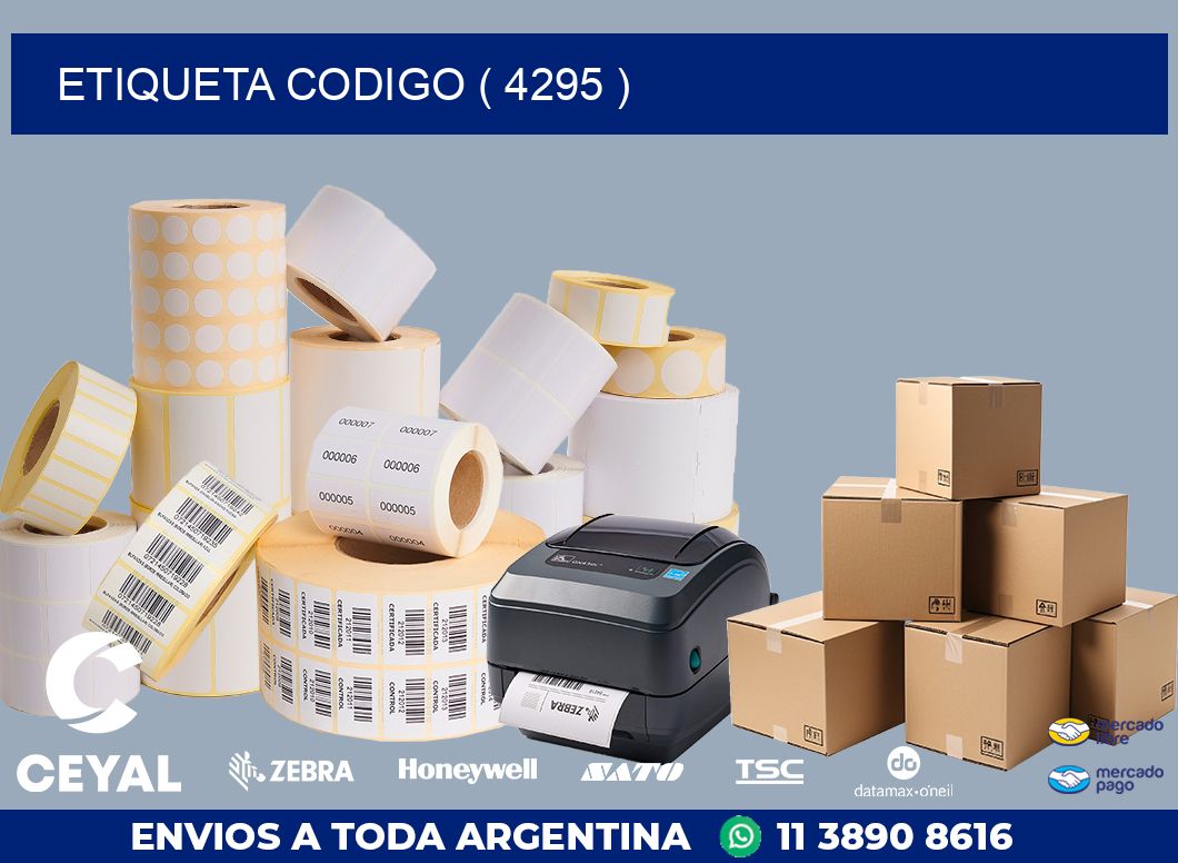 ETIQUETA CODIGO ( 4295 )