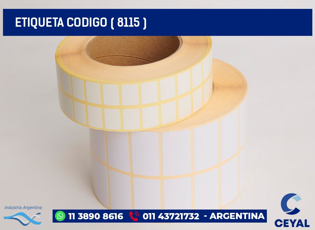 ETIQUETA CODIGO ( 8115 )