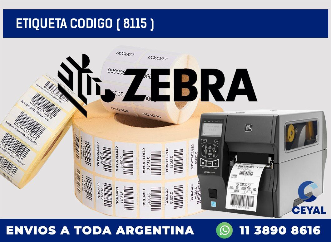 ETIQUETA CODIGO ( 8115 )