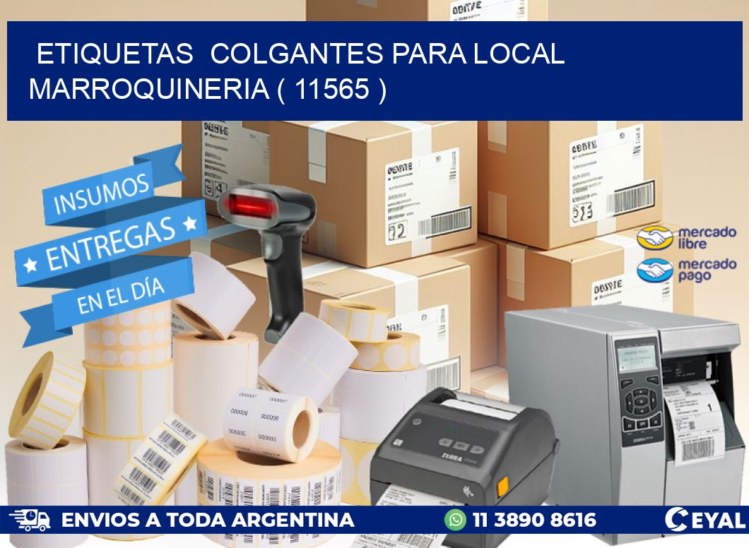 ETIQUETAS  COLGANTES PARA LOCAL MARROQUINERIA ( 11565 )