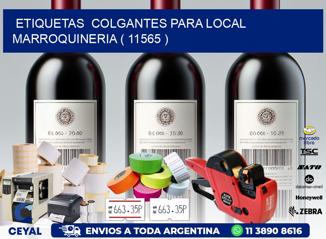 ETIQUETAS  COLGANTES PARA LOCAL MARROQUINERIA ( 11565 )