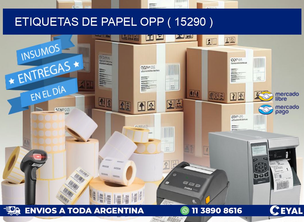 ETIQUETAS DE PAPEL OPP ( 15290 )