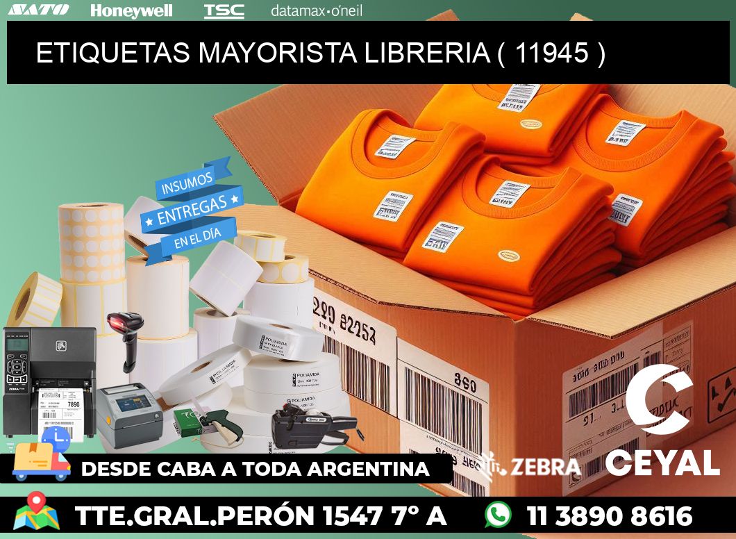 ETIQUETAS MAYORISTA LIBRERIA ( 11945 )