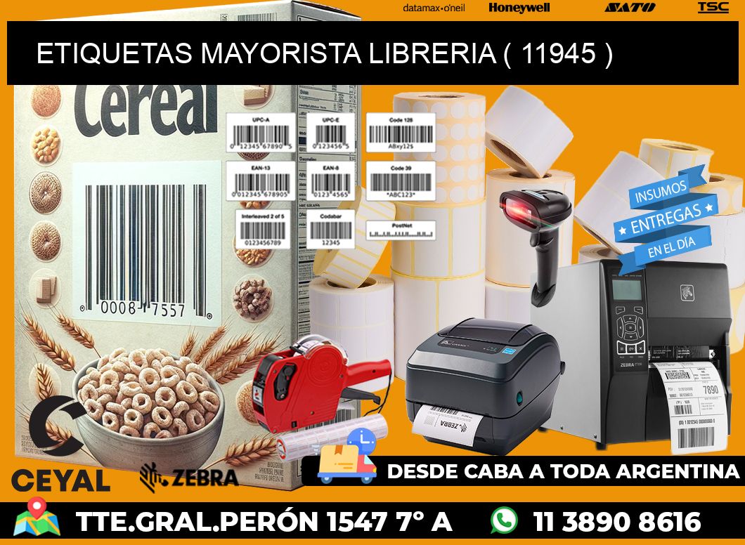 ETIQUETAS MAYORISTA LIBRERIA ( 11945 )