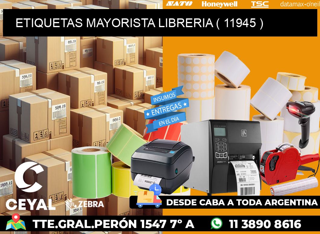 ETIQUETAS MAYORISTA LIBRERIA ( 11945 )