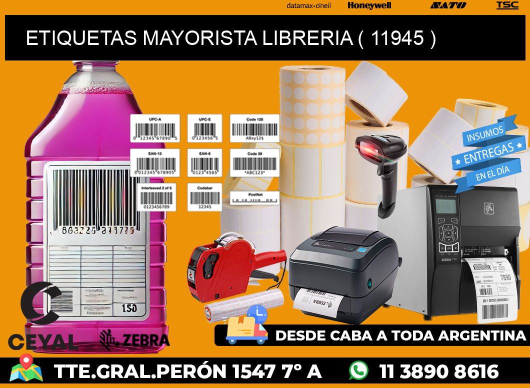 ETIQUETAS MAYORISTA LIBRERIA ( 11945 )