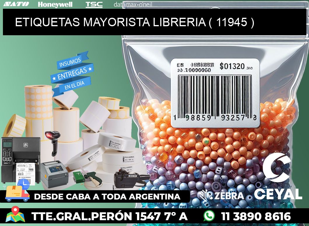 ETIQUETAS MAYORISTA LIBRERIA ( 11945 )