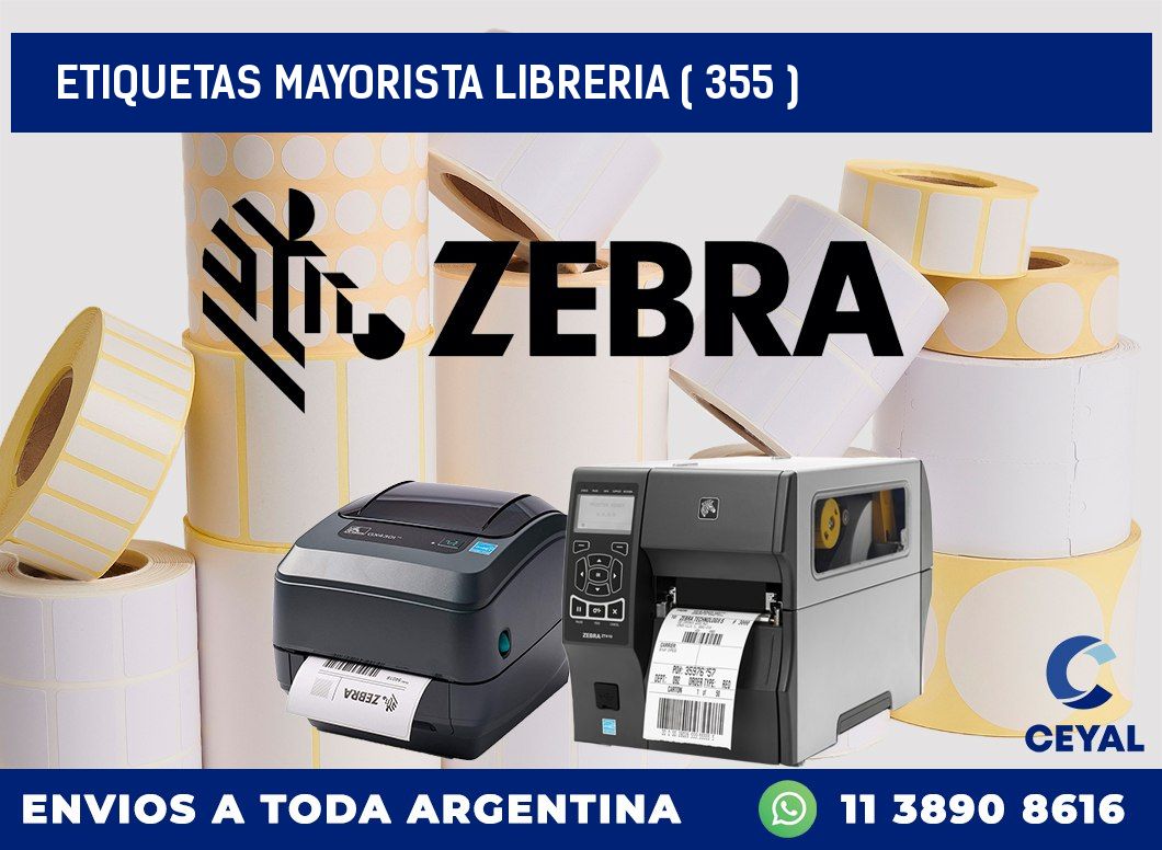 ETIQUETAS MAYORISTA LIBRERIA ( 355 )