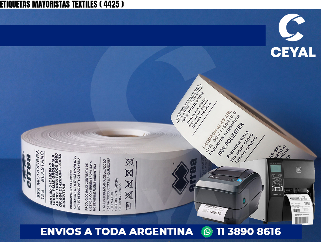 ETIQUETAS MAYORISTAS TEXTILES ( 4425 )