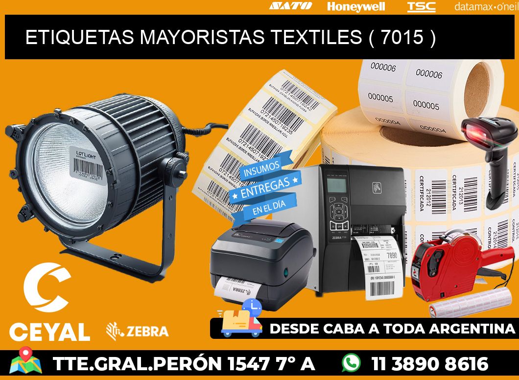 ETIQUETAS MAYORISTAS TEXTILES ( 7015 )