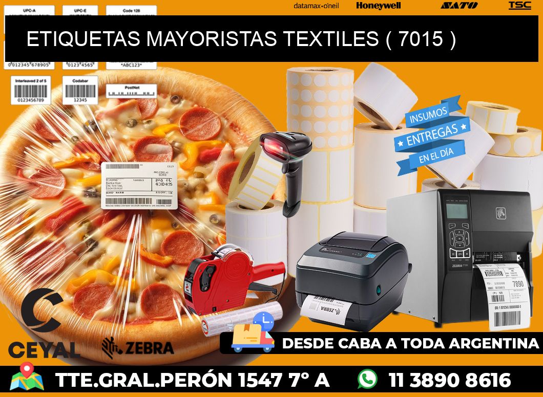 ETIQUETAS MAYORISTAS TEXTILES ( 7015 )