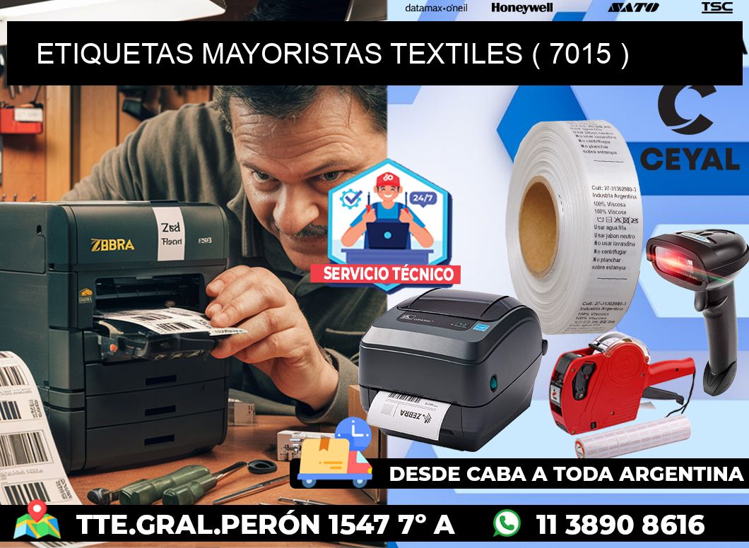 ETIQUETAS MAYORISTAS TEXTILES ( 7015 )