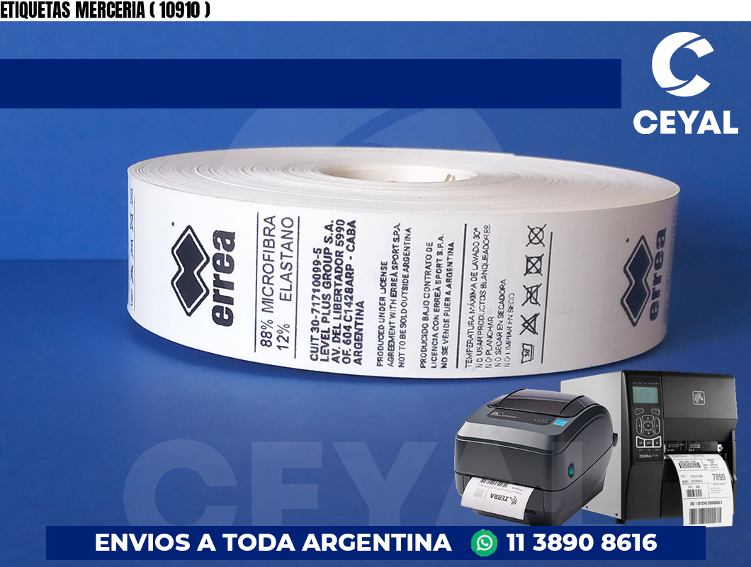 ETIQUETAS MERCERIA ( 10910 )
